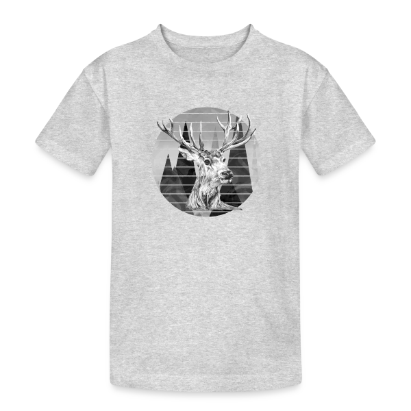 Cerf Majestueux sur T-shirt coton épais ado