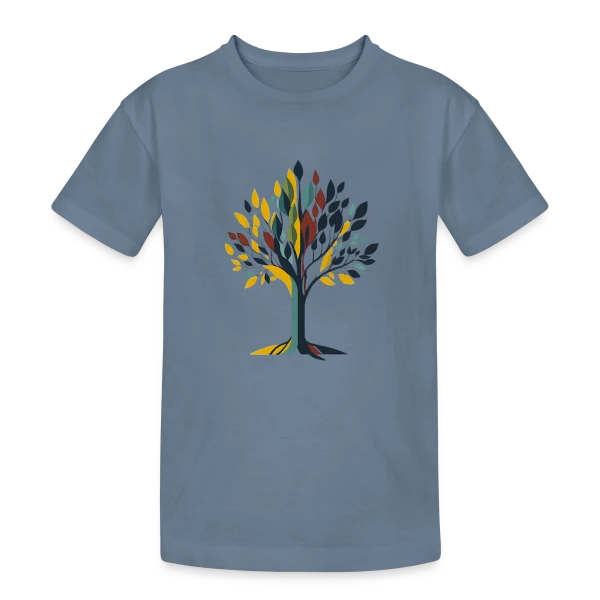 Arbre Style Mid-Century Modern sur T-shirt coton épais ado