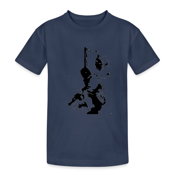 Rebelle Clandestin Corse sur T-shirt coton épais ado
