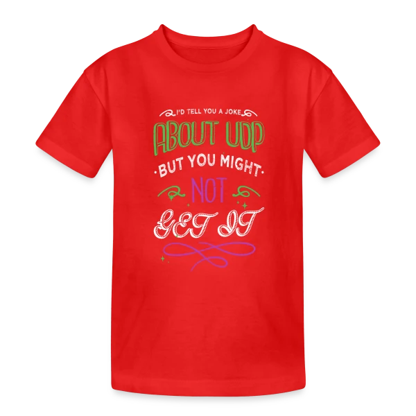 Blague UDP - Humour Hacking Éthique & Anonyme sur T-shirt coton épais ado