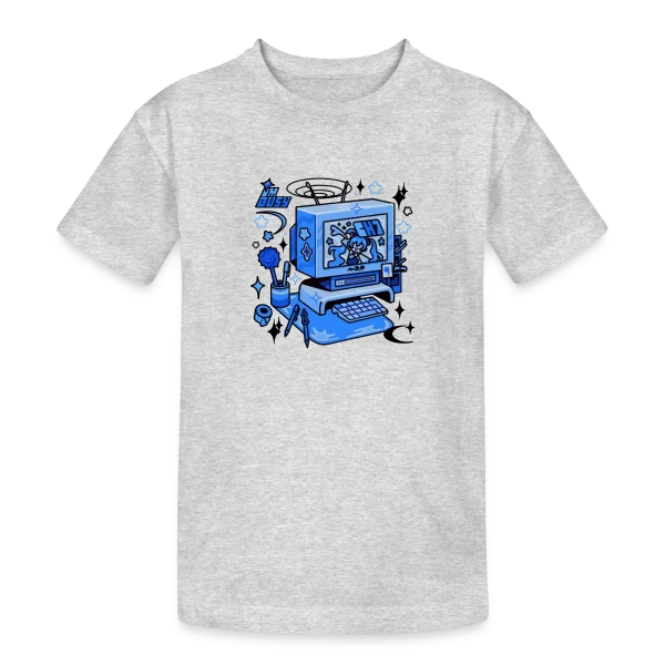 Ordinateur Rétro "I'm Busy" sur T-shirt coton épais ado