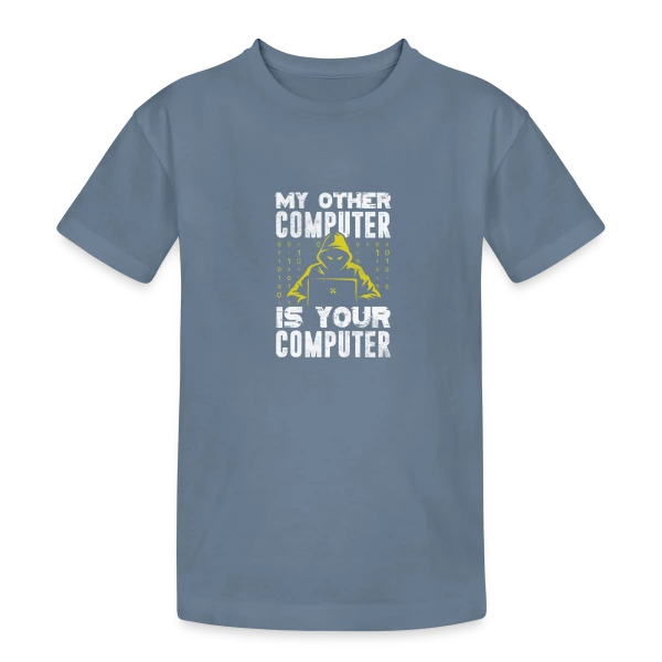 Hacker - Le Maître du Code sur T-shirt coton épais ado