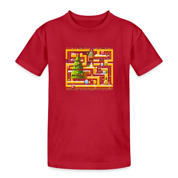 Noël Gamer : Joyeux Arcade Christmas sur T-shirt coton épais ado