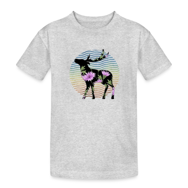 Cerf Majestueux sur T-shirt coton épais ado