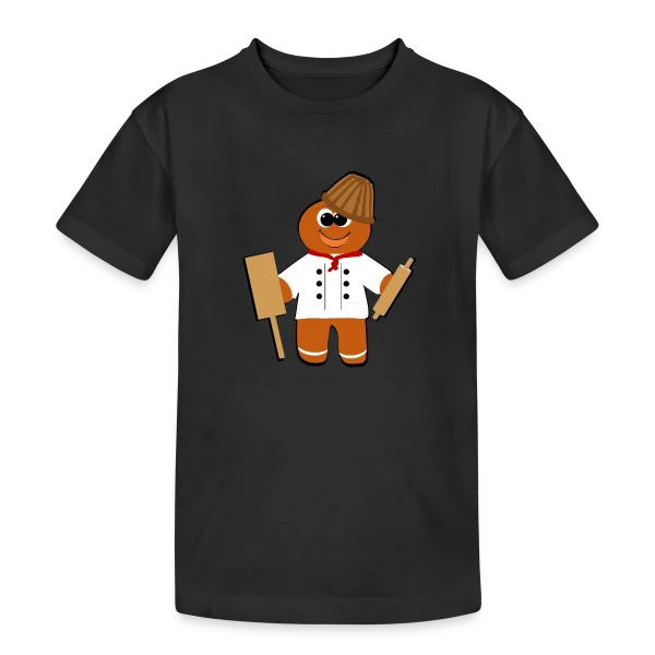Boulanger Alsacien Gourmand sur T-shirt coton épais ado