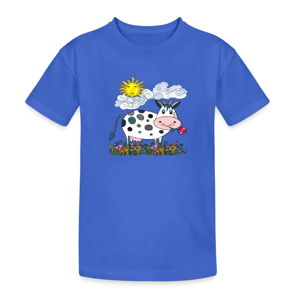 La Vache Stylée sur T-shirt coton épais ado