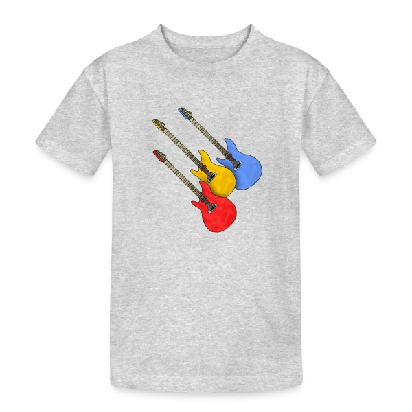 Passion Guitare sur T-shirt coton épais ado