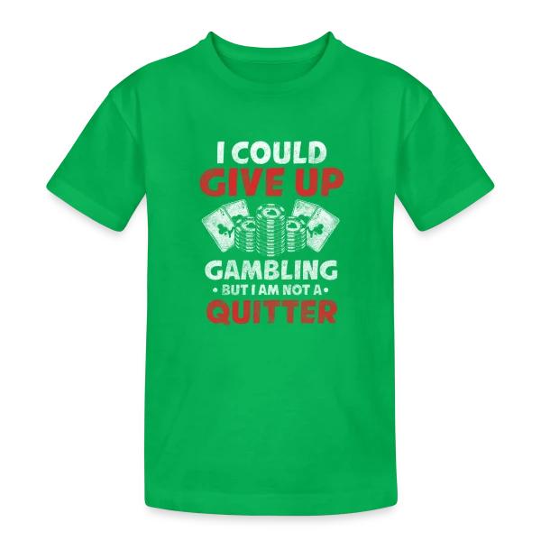 Maître du Skat et du Poker sur T-shirt coton épais ado