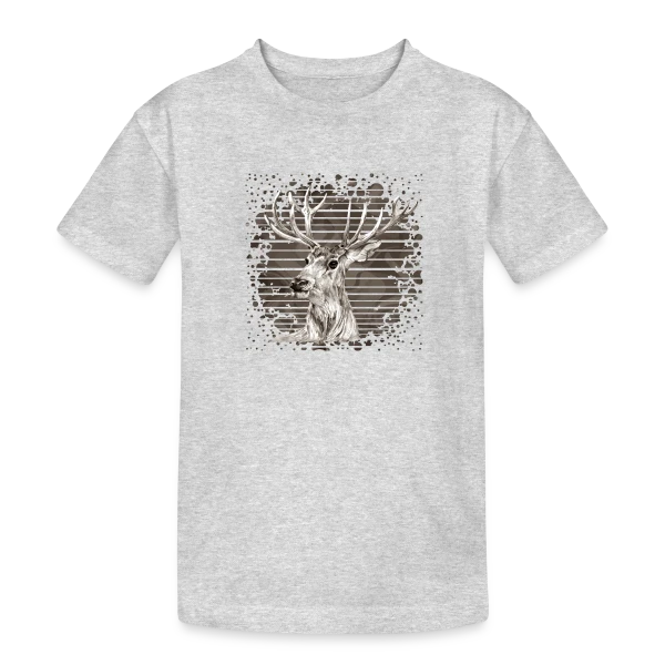 Esprit Cerf Majestueux sur T-shirt coton épais ado