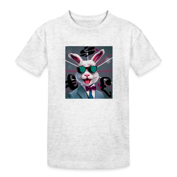 Lapin Business Man sur T-shirt coton épais ado