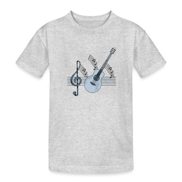 Mélodie Guitare sur T-shirt coton épais ado