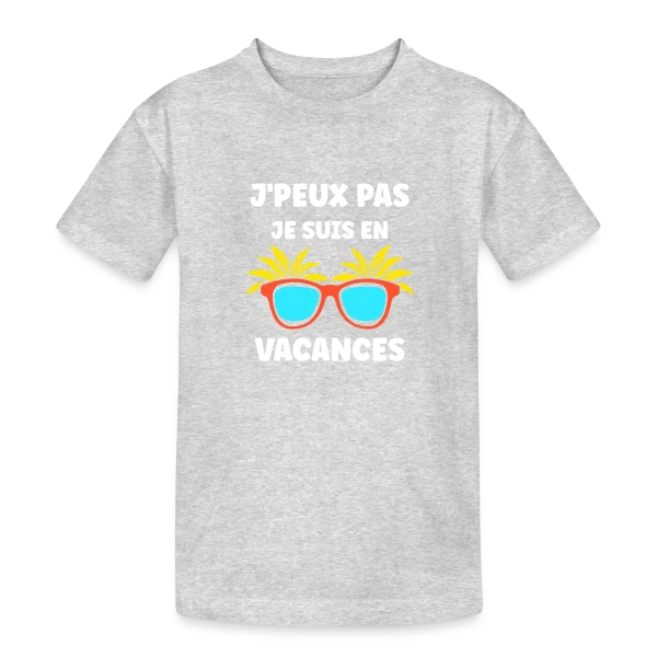 Lunettes de Soleil Tropicales sur T-shirt coton épais ado