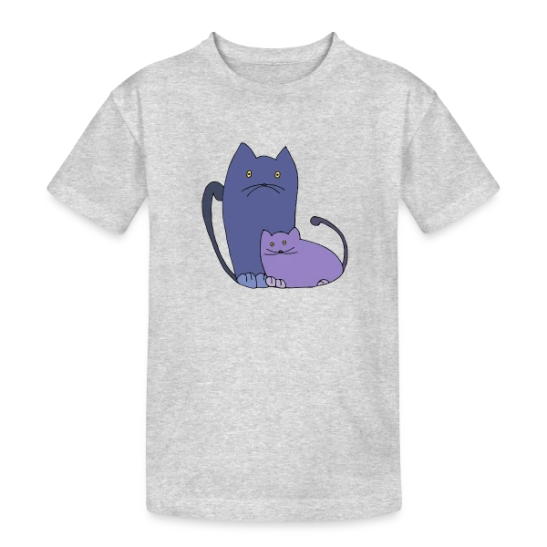 Amour Félin sur T-shirt coton épais ado