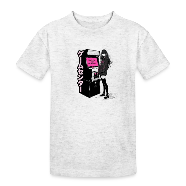 Fille Anime Gaming - En Attente du Joueur 2 sur T-shirt coton épais ado