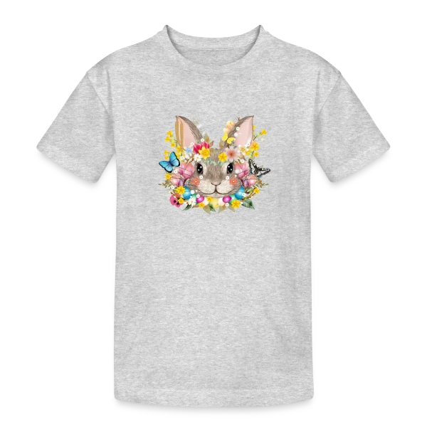 Lapin de Pâques Enchanté sur T-shirt coton épais ado