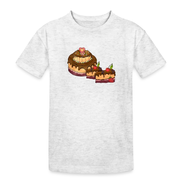Gâteau Festif sur T-shirt coton épais ado
