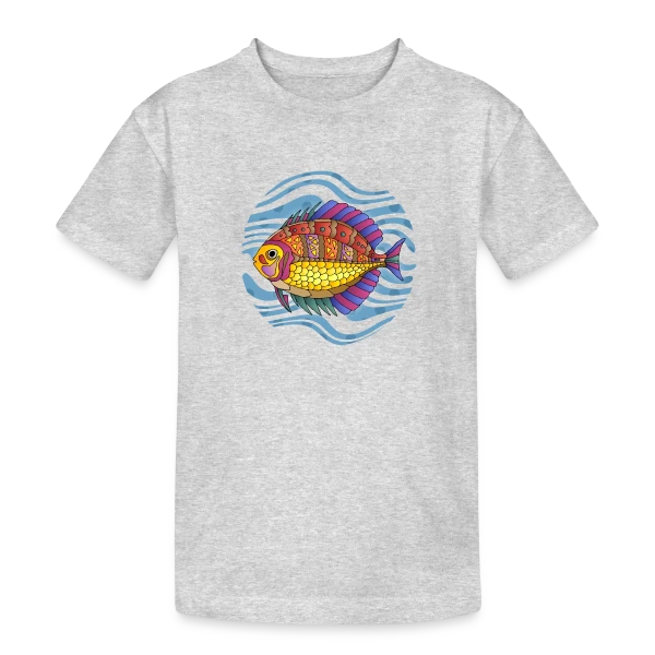Passion Pêche sur T-shirt coton épais ado