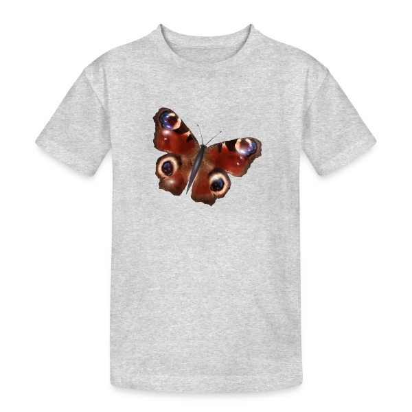 Élégance du Papillon Paon sur T-shirt coton épais ado