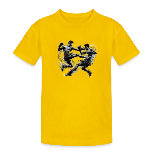 Kickboxing, Thaï Boxe, Muay Thai - Passion Combat sur T-shirt coton épais ado