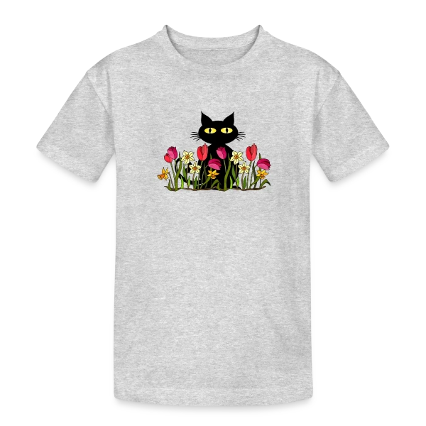 L'Esprit Félin sur T-shirt coton épais ado