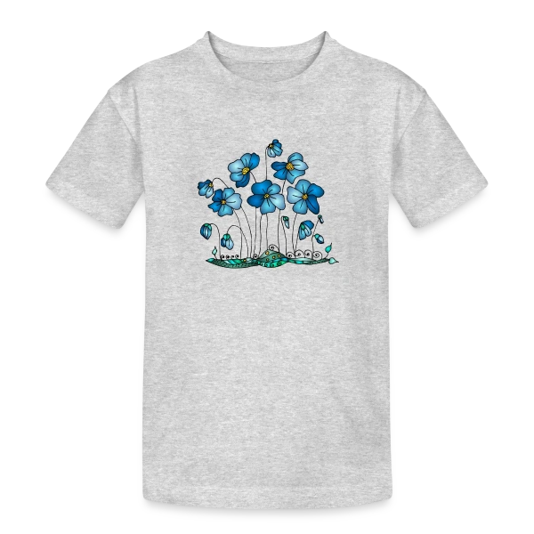 Harmonie Florale sur T-shirt coton épais ado