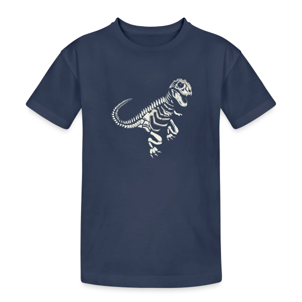 T-Rex Fossile : L'Esprit Préhistorique des Dinosaures sur T-shirt coton épais ado