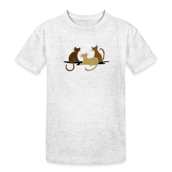 L'Amour des Chats sur T-shirt coton épais ado