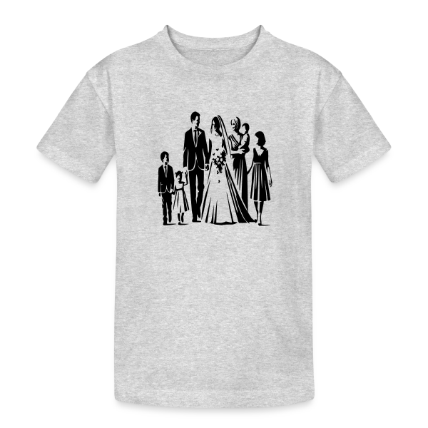 Mariage et Fête sur T-shirt coton épais ado