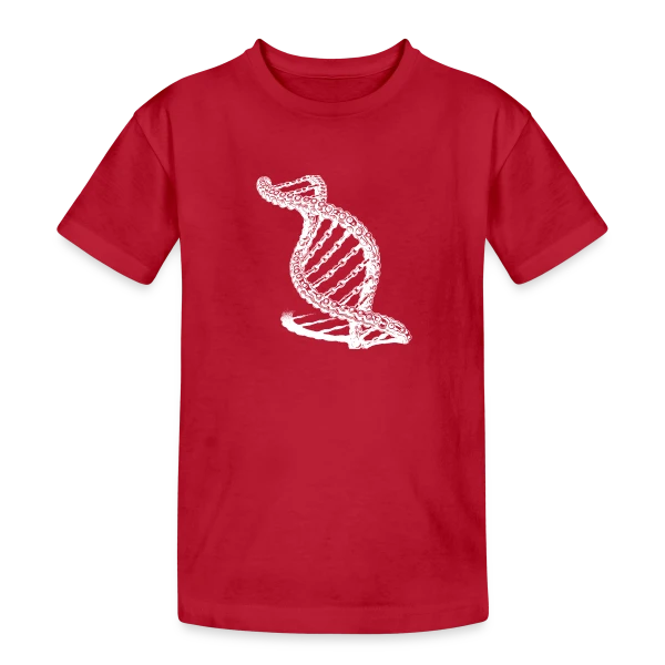 Chaîne ADN Stylisée sur T-shirt coton épais ado