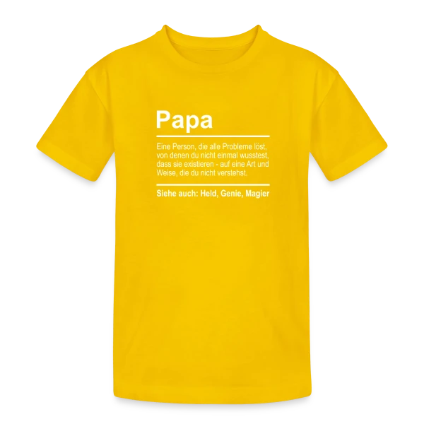 Papa Humour : Le Cadeau Parfait sur T-shirt coton épais ado