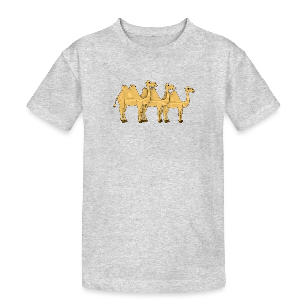 Chameau du Désert Stylé sur T-shirt coton épais ado