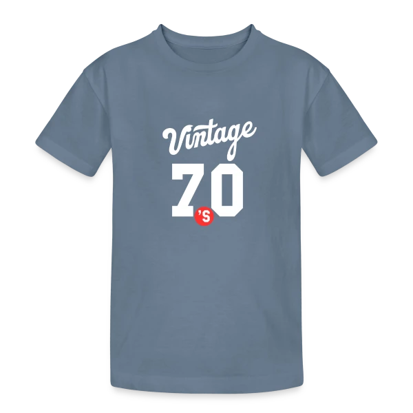 Esprit Années 70 sur T-shirt coton épais ado