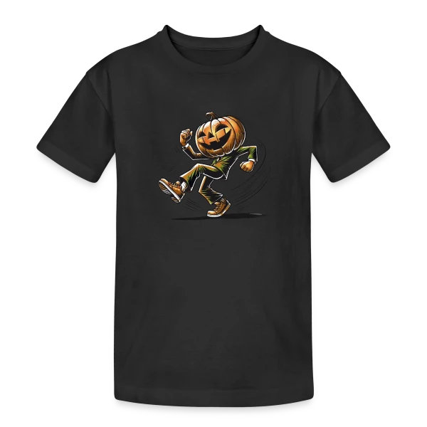 Citrouille Dansante: Humour d'Halloween sur T-shirt coton épais ado