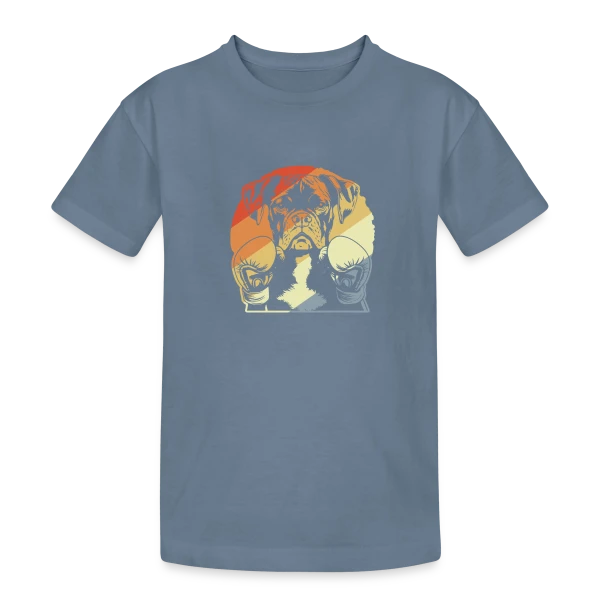 Boxer Rétro Boxeur sur T-shirt coton épais ado