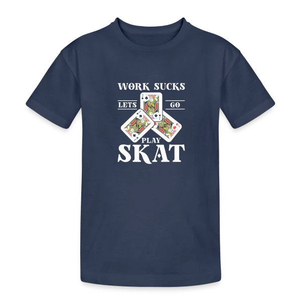 Skat: L'Art du Jeu de Cartes sur T-shirt coton épais ado