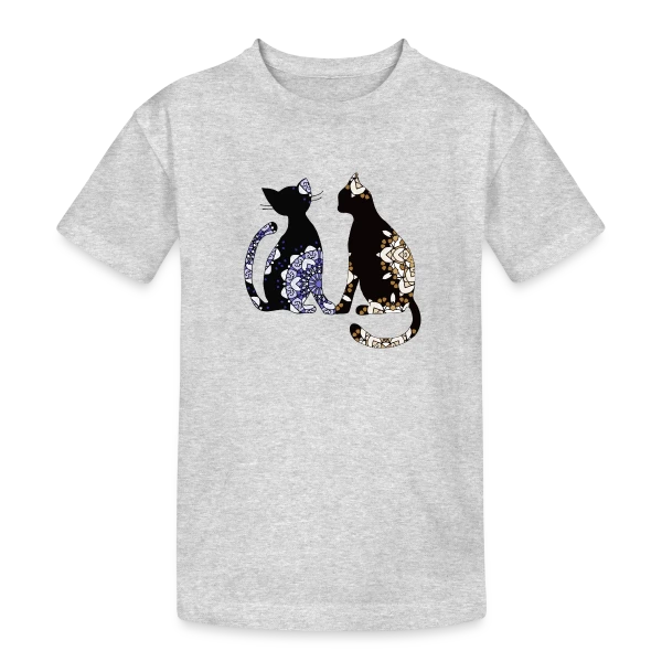 Passion Chat sur T-shirt coton épais ado