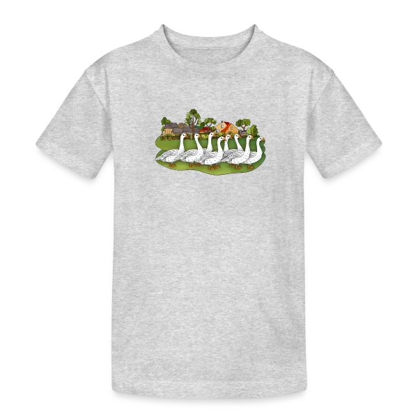 L'Oie Élégante sur T-shirt coton épais ado