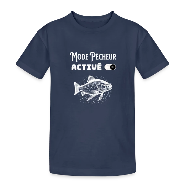 Mode Pêcheur Activé : Design Minimaliste sur T-shirt coton épais ado