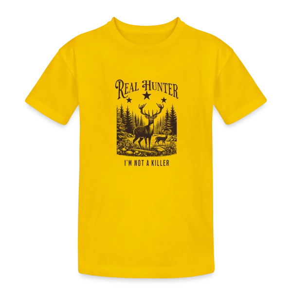 Passion Chasse : L'Élégance de la Nature sur T-shirt coton épais ado