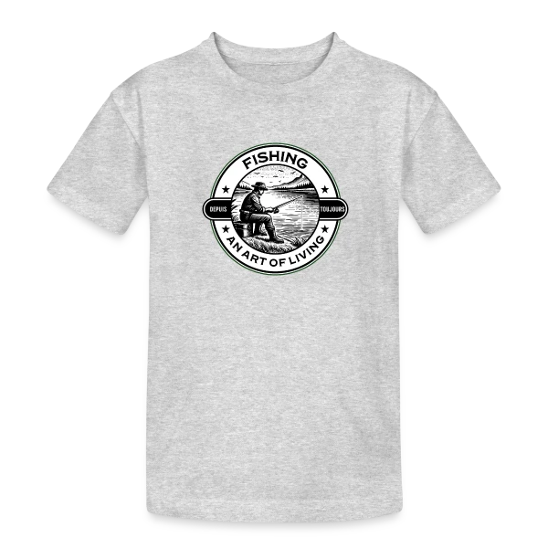 La Pêche : Un Art de Vivre Élégant sur T-shirt coton épais ado