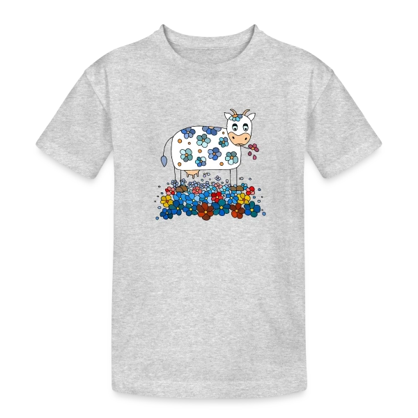 La Vache Mignonne sur T-shirt coton épais ado