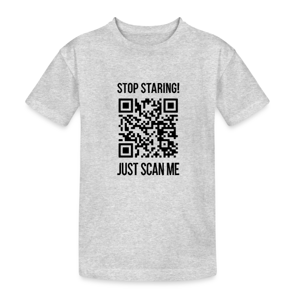 QR Code Motivation: Scanne-moi ! sur T-shirt coton épais ado