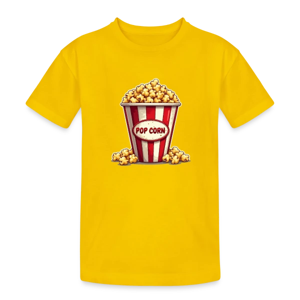 Enfant Popcorn - Costume Carnaval Amusant sur T-shirt coton épais ado