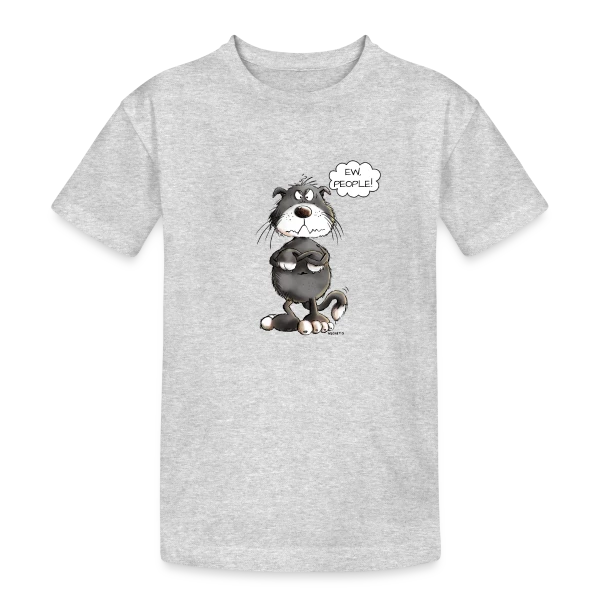 Chat grincheux "Ew People" - Humour félin sur T-shirt coton épais ado