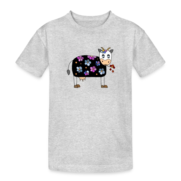 La Vache Rigolote sur T-shirt coton épais ado