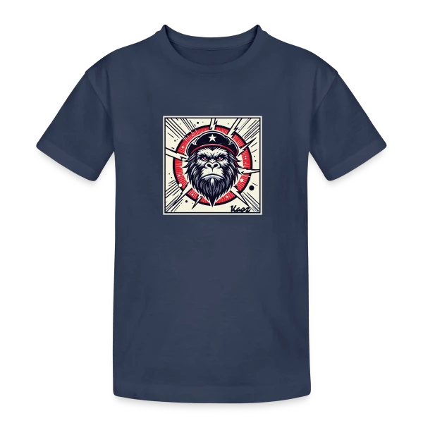 Gorille Révolutionnaire Stylé sur T-shirt coton épais ado