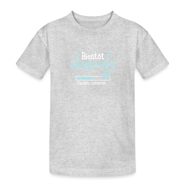 Bientôt Grand-Papy : Annonce de Grossesse Humour sur T-shirt coton épais ado