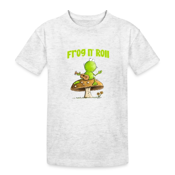 Grenouille guitariste cottagecore sur T-shirt coton épais ado