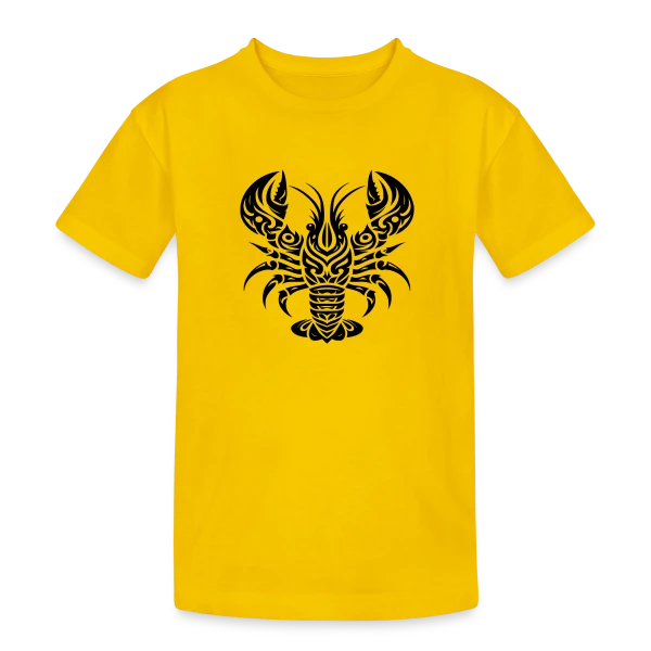 Homard Tribal - Art Océanique sur T-shirt coton épais ado