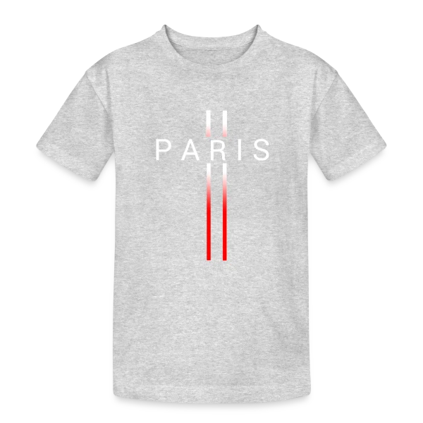 Motif Abstrait Rouge sur T-shirt coton épais ado